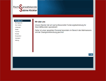 Tablet Screenshot of anwaltskanzlei-kickler.de